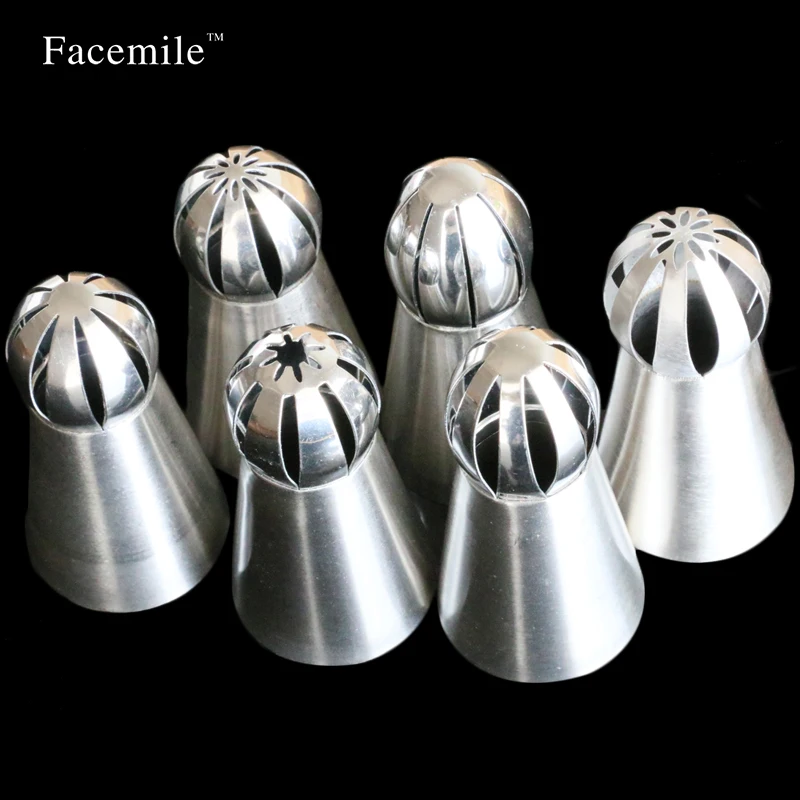 6 шт. насадки для выпечки из нержавеющей стали|baking tools|nozzles pastrypastry tips |