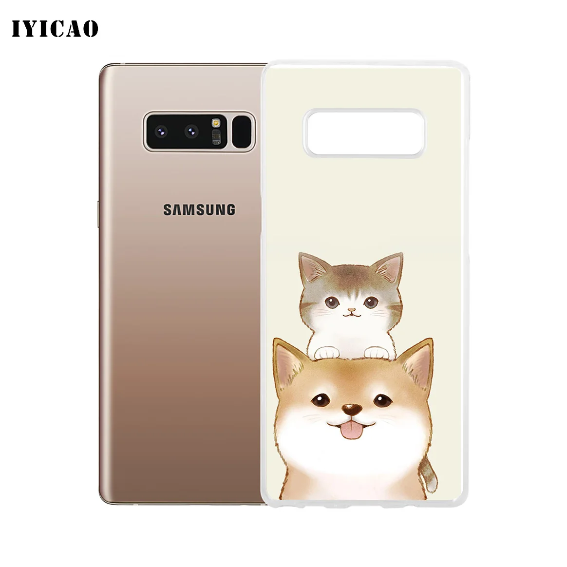 IYICAO милый мягкий силиконовый чехол для телефона Samsung A5 A6 Plus A7 A8 A9 J3 J5 J7 Note 8 9 TPU |