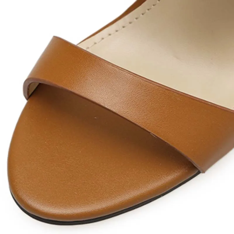 Шпильки женские сандалии с заклепками на лодыжке Обёрточная бумага платформа