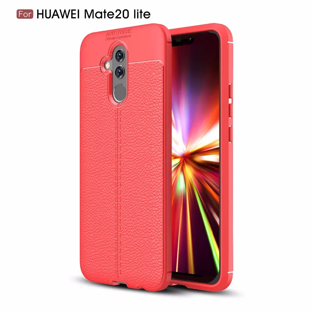 Для huawei Коврики 20 lite чехол мягкий тонкий кожаный силиконовые ударопрочный