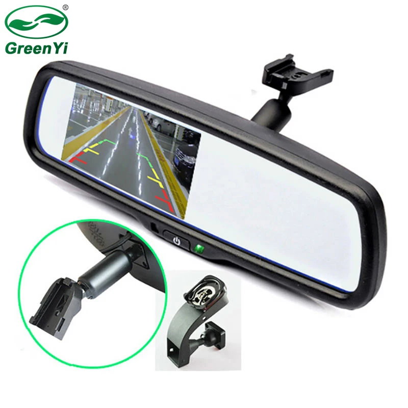 GreenYi 4," TFT lcd автомобильное лобовое стекло, внутренние зеркала, зеркало заднего вида, монитор с оригинальным кронштейном для Kia hyundai Ford VW