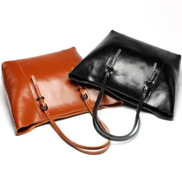 

Simple style women's genuine leather handbag one shoulder small bag cute messenger bag large capacity SHANGHT7