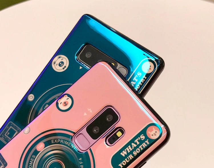 Модные Blu-Ray лазерные чехлы для телефонов Samsung Galaxy S9 S10 Plus чехол Note 8 9 защитный |