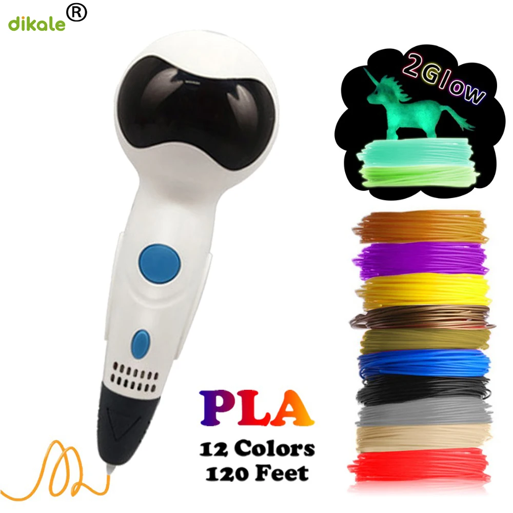 Dikale новейший USB интерфейс Робот 3d 1 75 мм PLA ручка для печати с функцией