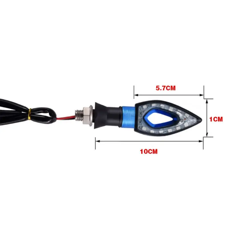 4Pcs 12 LED Motorbike Turn Lights Universal Signal Indicator Lamp Motorcycle Amber Light Color| |