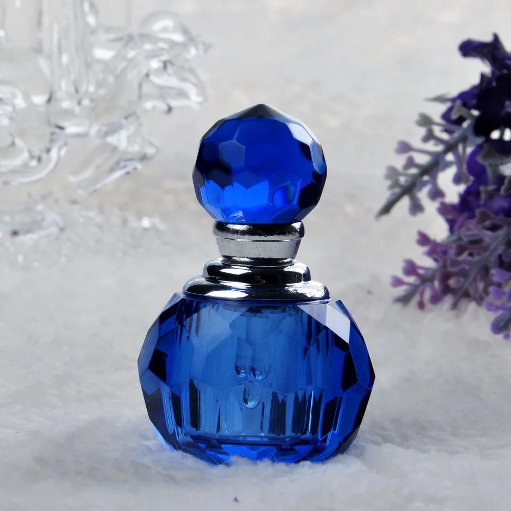 H &amp D 2 мл модный винтажный синий кристалл пустой многоразовый флакон для духов