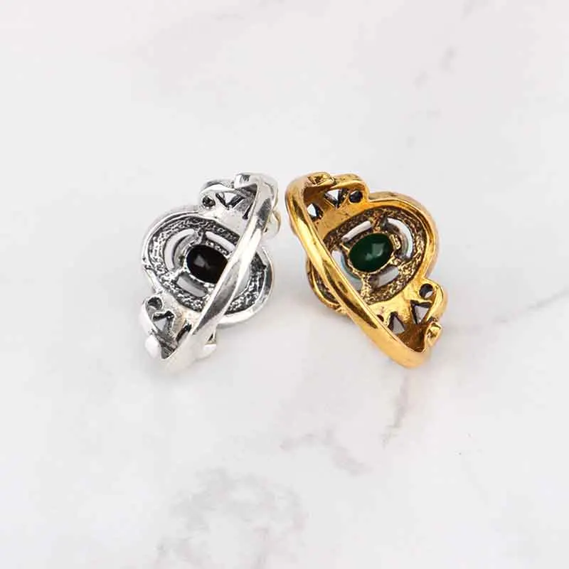 WLP 2018 новые модные кольца черные зеленые камни женские Кольца Драгоценные