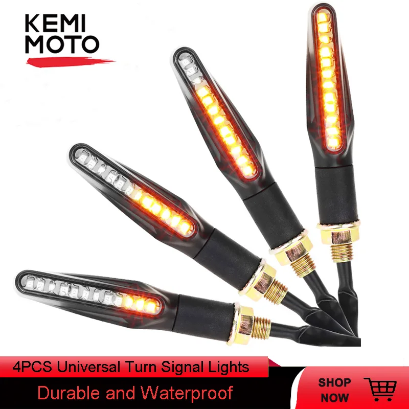 4 шт. мотоцикл универсальный указатель поворота светильник s 12V светодиодный
