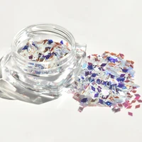 sparkle unicorn mirror glitter paillette 2mm size rhombus nail glitter sheet for nail gel polish tatto art decoration diy flakes