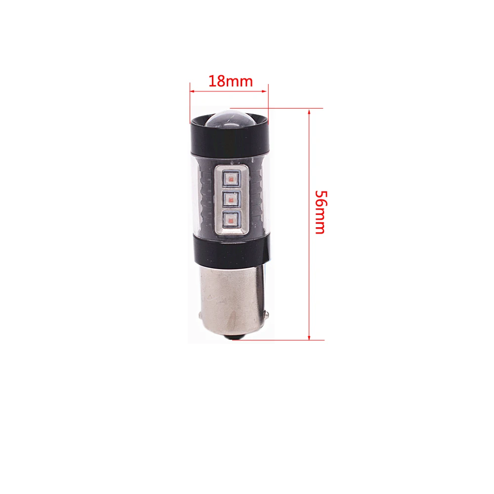 Супер яркий! 2 шт. 1156 S25 P21W BA15S 80 Вт 16SMD Cree chip XBD светодиодный светильник поворота автомобиля s резервный обратный светильник белый красный желтый
