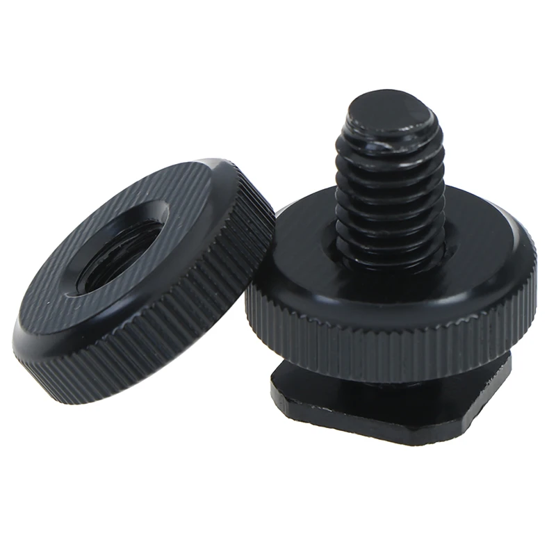 1Pc 1/4&quot 3/8&quot inch tripod mount screw with double layer to flash hot shoe adapter | Электроника