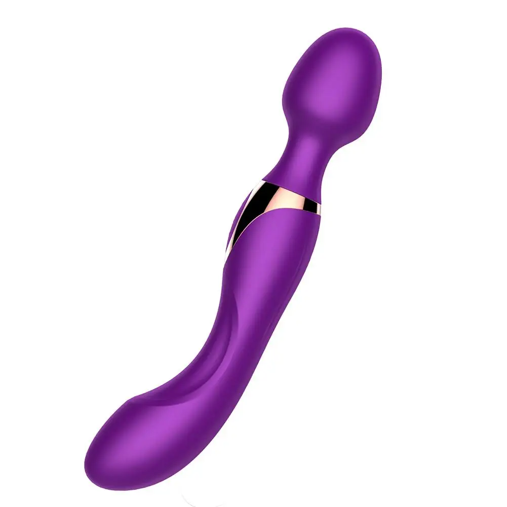 USB Charging Double Head Shock Wand AV Vibrator Waterproof G Point Stimulation Masturbation Anesthesia Adult Sex Toys | Красота и