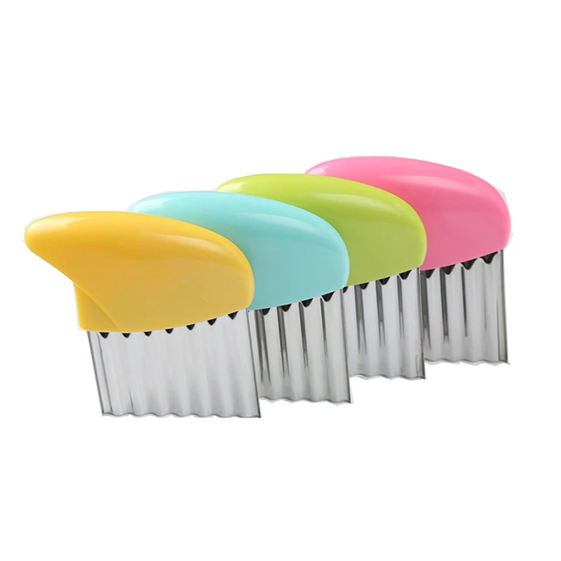 1pcs French Fries Cutter Vegetable Potato Chips Making Peeler Wavy Edged Knife Fruit Shredder Slicer Kitchen Tool | Дом и сад