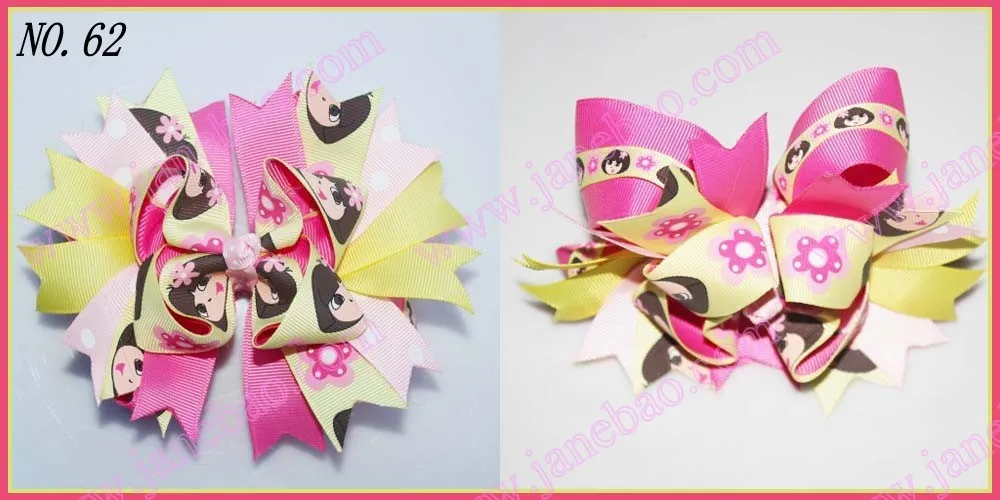 Банты для волос 145 шт. модные с большим слоем 6 дюймов|bows for hair clips|printed ribbon bowsprinted