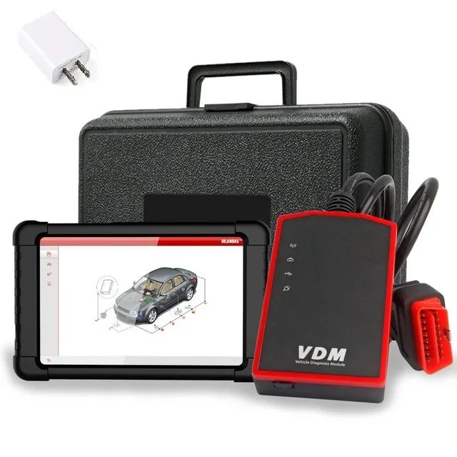 UCANDAS VDM V4.5 wifi OBD2 Автомобильный сканер полная система авто диагностический инструмент Многоязычный Автомобильный сканер OBDII бесплатное обновление - Цвет: Tablet Set US Plug
