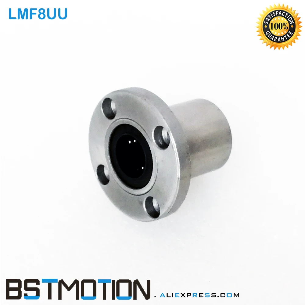 4 шт./лот LMF8UU круглые Фланцевые Линейные подшипники 8 мм Шариковые втулки