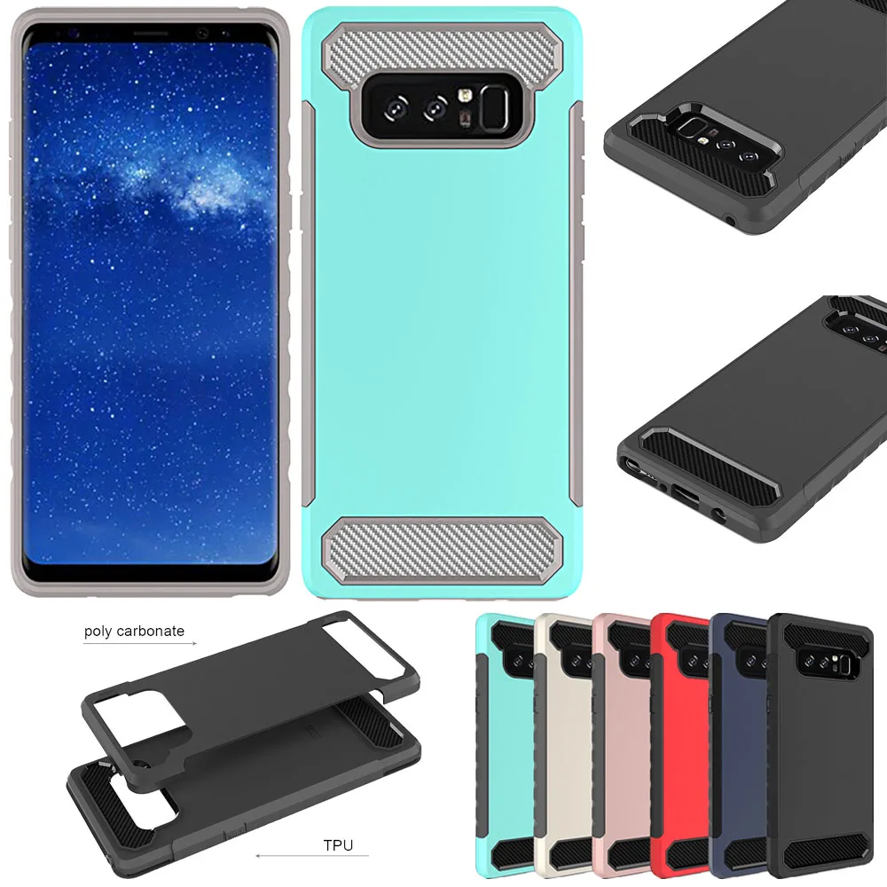 Чехол для Samsung Galaxy Note 8 Гибридный армированный чехол из углеродного волокна