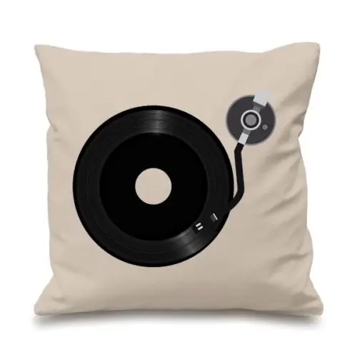 Новинка DJ проигрыватель колоды для подушек техническая Подушка Чехол музыка в