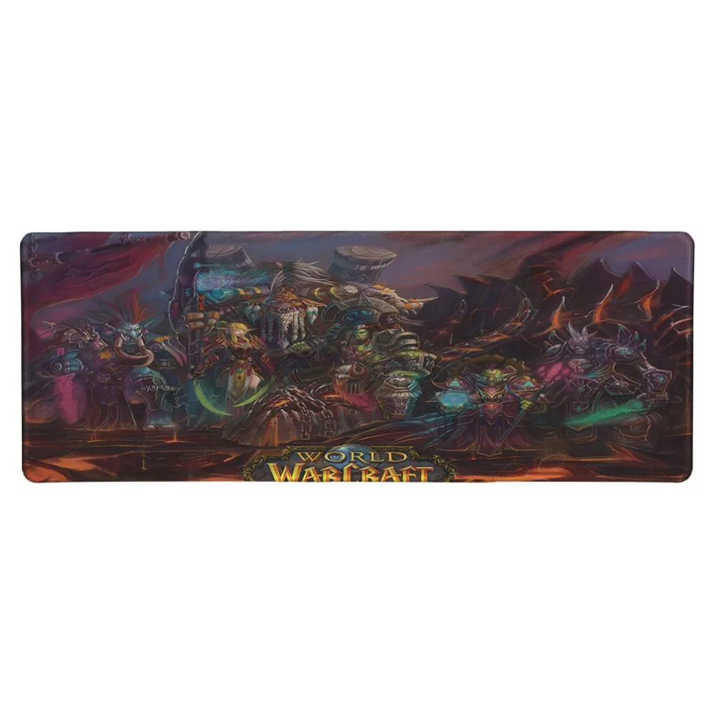 Большой игровой коврик для мыши WOW Horde Alliance нескользящий с прошивкой большой коврик для мыши для геймера и офисной работы