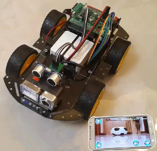 Умный wifi автомобиль 4WD самоотслеживание избегайте препятствий беспроводной