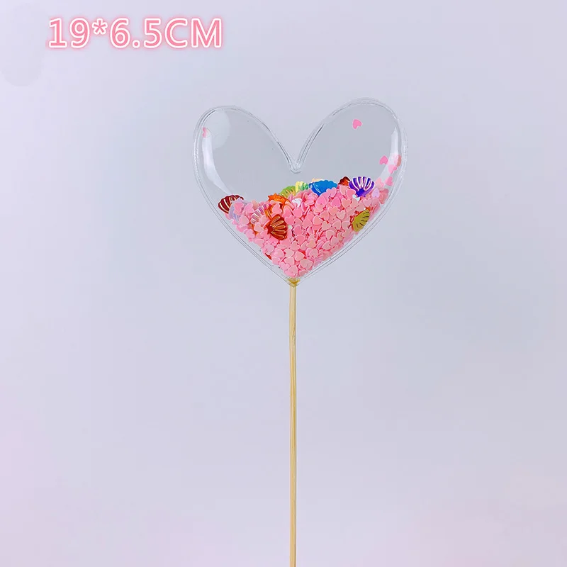 Bling Fairy ПВХ Топпер для торта Единорог Любовь Корона облако Блестящий Фламинго кекс Топпер для свадьбы День рождения украшения торта