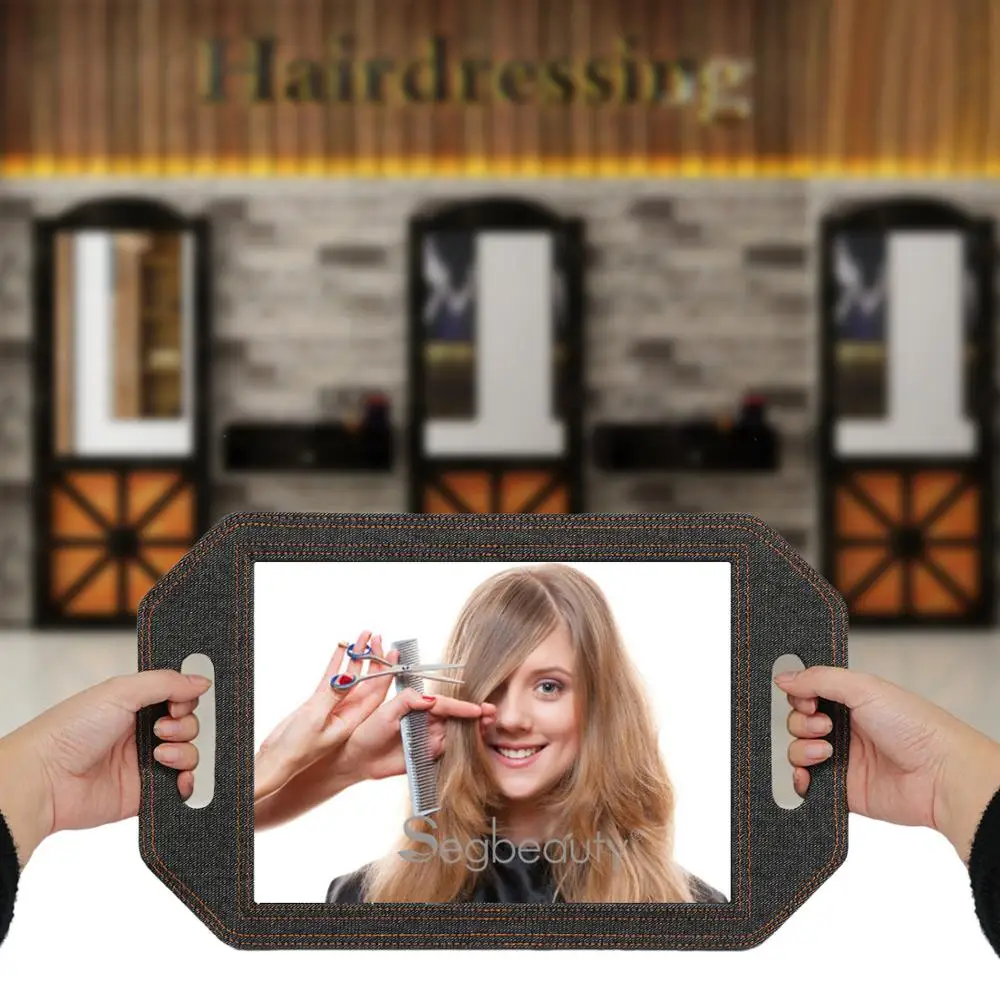 Segbeauty двойная ручка зеркало черный салон Парикмахерское Парикмахерская