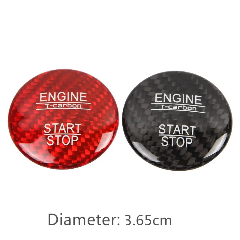 Декоративная накладка на кнопку пуска двигателя из углеродного волокна для Mercedes