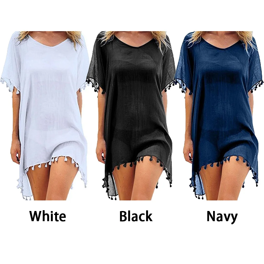 Women Fabala Holiday Swimwear Bikini Tassel Beachwear Cover Up |