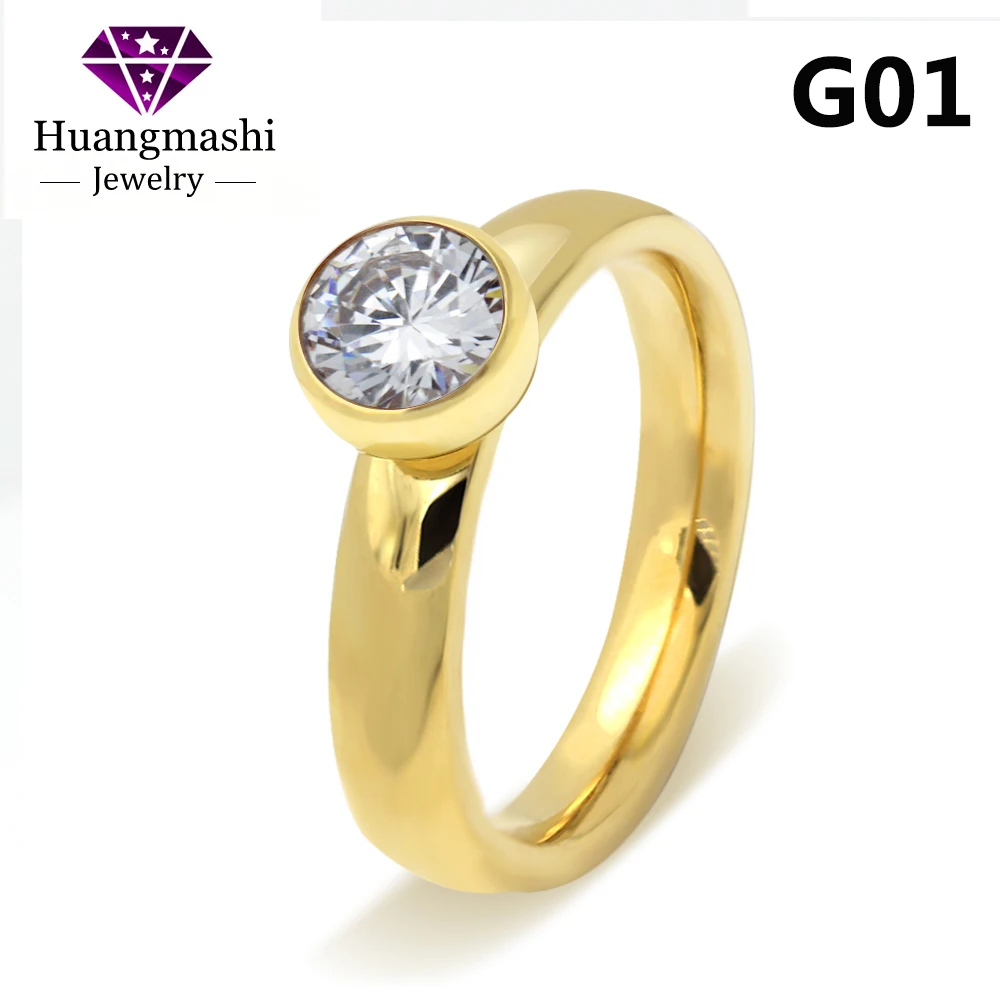 Модные ювелирные изделия покрытое розовым золотом кольцо с большим кристаллом