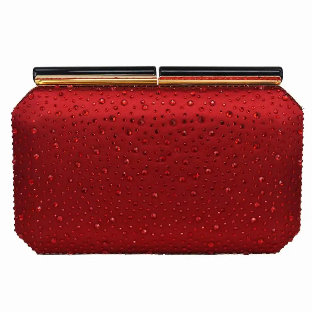 dark red Women Fashion Day Clutches Handbags and Purse Female Party Evening Bags Green Blue Pink Red Clutch Bags - Цвет: dark red