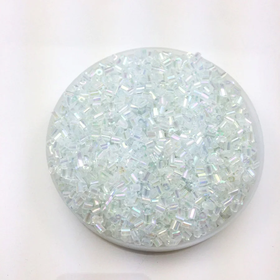 Прозрачные разноцветные бусины разделители 16 г 1000 шт. 2х3 мм|jewelry golden|jewelry organizerbeaded