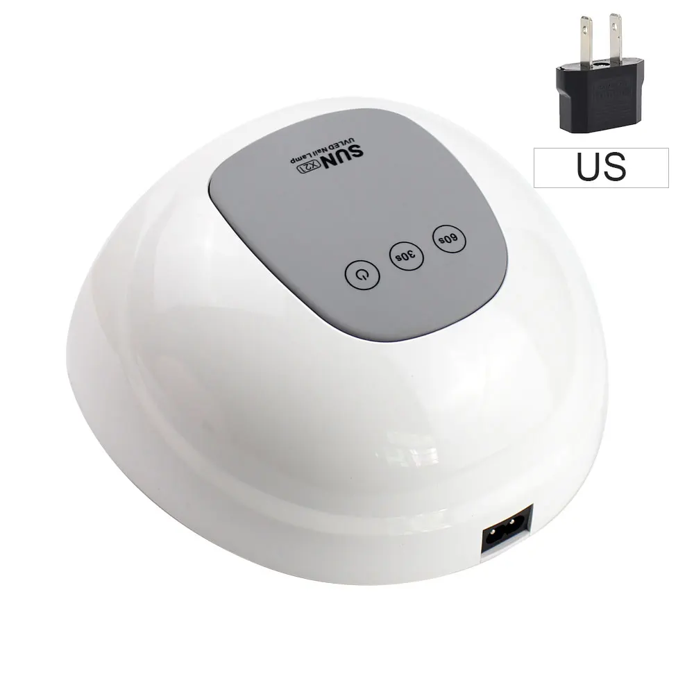 WHITE US PLUG NOQ Маникюр лампы для ногтей профессиональный светодиодный машины для УФ-лампы Сушилка для ногтей Гель-лак устройство для проклейки кнопок - Цвет: WHITE US PLUG