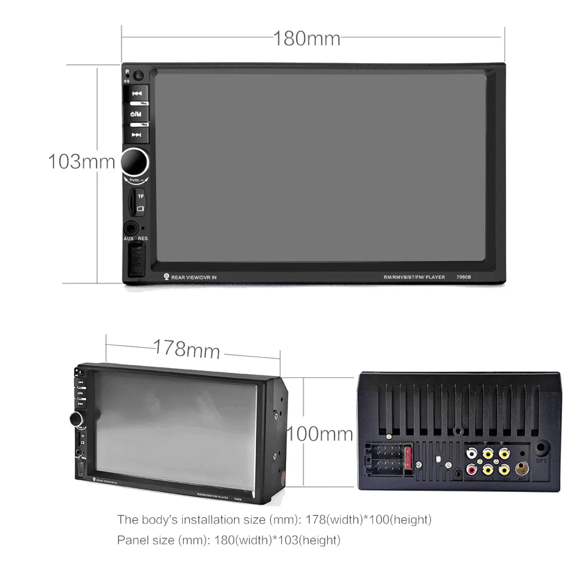 IMars 7010B 7 дюймов Автомобильный стерео радио MP5 плеер FM USB AUX HD bluetooth Handsfree сенсорный экран Камера заднего вида мультимедийный плеер