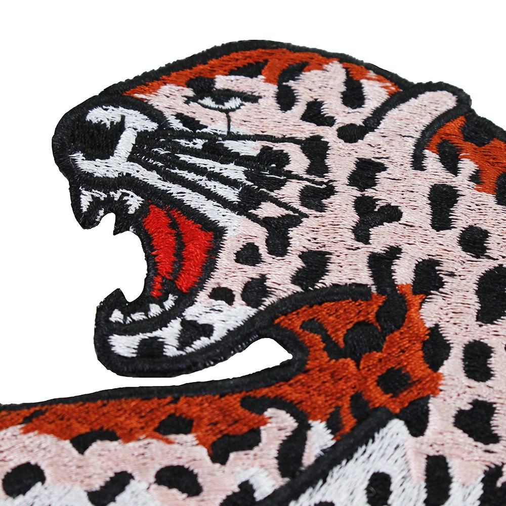 10pieces Tiger Leopard Fabric Patches Embroidery Applique Scrapbooking Motif Badges for Clothes Decorated Sewing TH1006 | Дом и сад