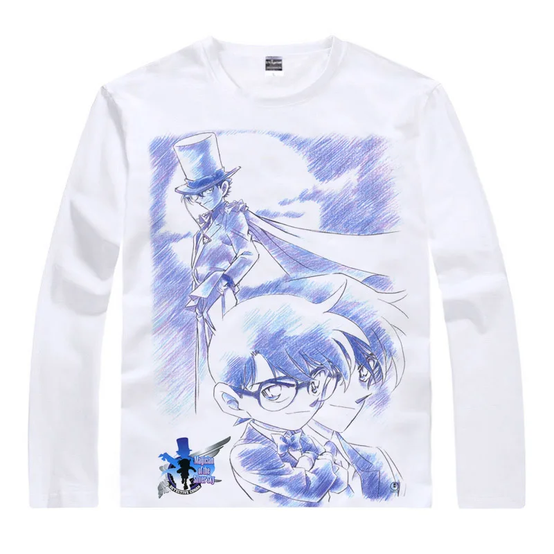 Футболка Coolprint с аниме футболки длинным рукавом Джимми Кудо Рейчел Мур мотивация