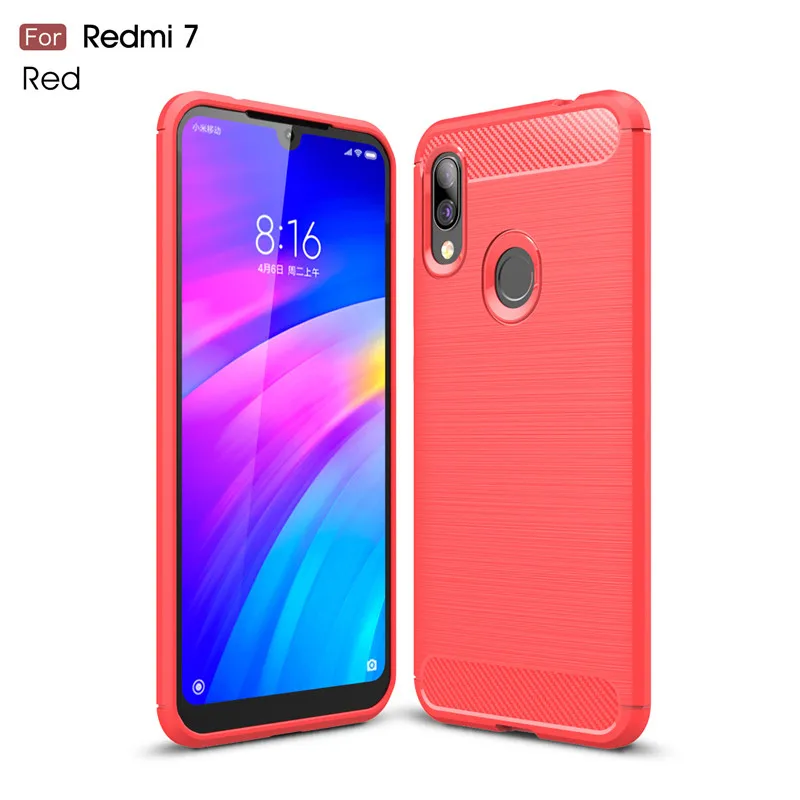 

For Xiaomi Redmi 7 Case Redmi Y3 Cover Shockproof Soft TPU Brushed Back Case For Xiaomi Redmi Y3 Funda For Redmi 7 / Y3 6.26"
