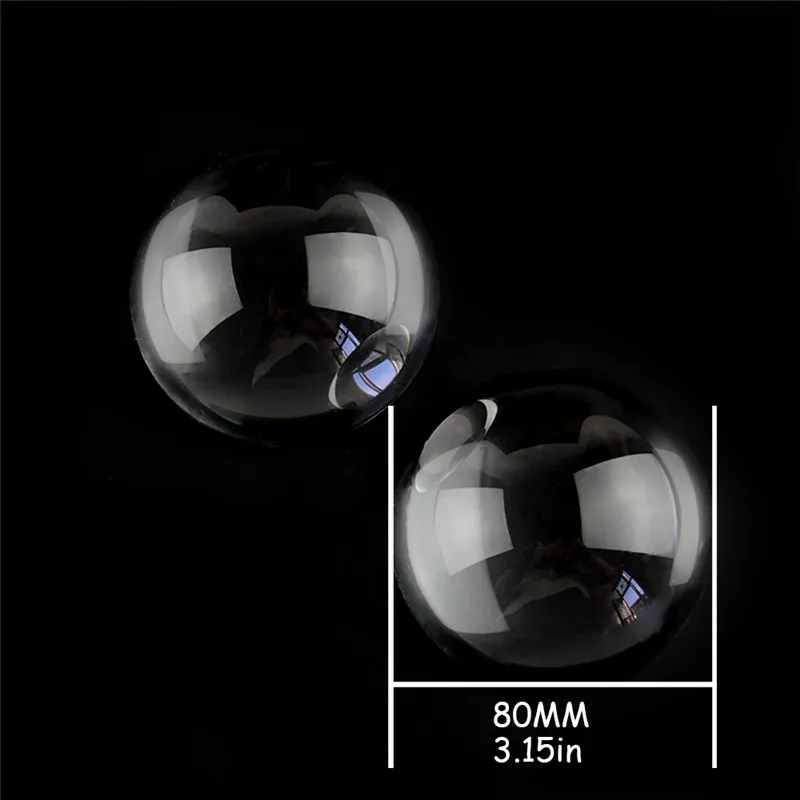 20 шт. 80 мм прозрачный кристалл K9 полушар бумажный декоративный полусфера