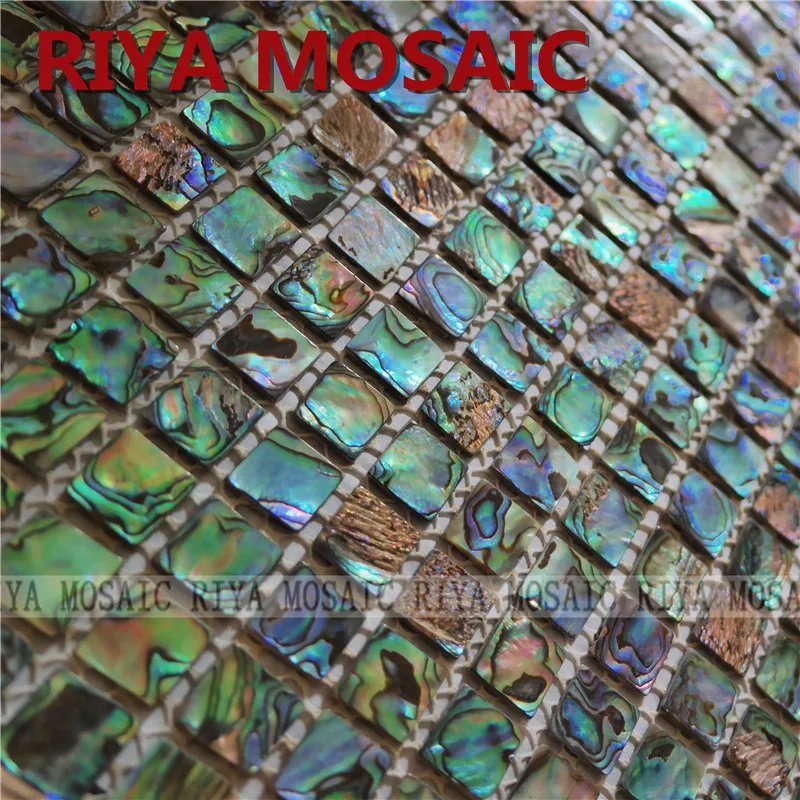 Бесплатная доставка RIYA 15 мм abalone paua sea shell натуральный цвет раковина мозаика