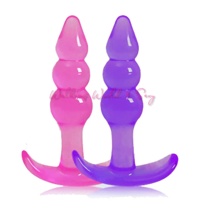 Unisex Soft Silicone Anal Beads Sex Toys Butt Plugs Jelly Plug Real Skin Feeling Massager Erotic Adult Products | Красота и здоровье