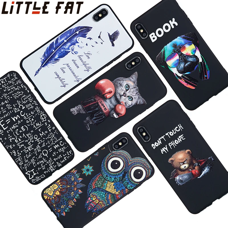 Роскошный Новый мягкий чехол для iphone 7 Plus 8 X Xs XR xs Max 6 6s 5 5S телефона с рисунком