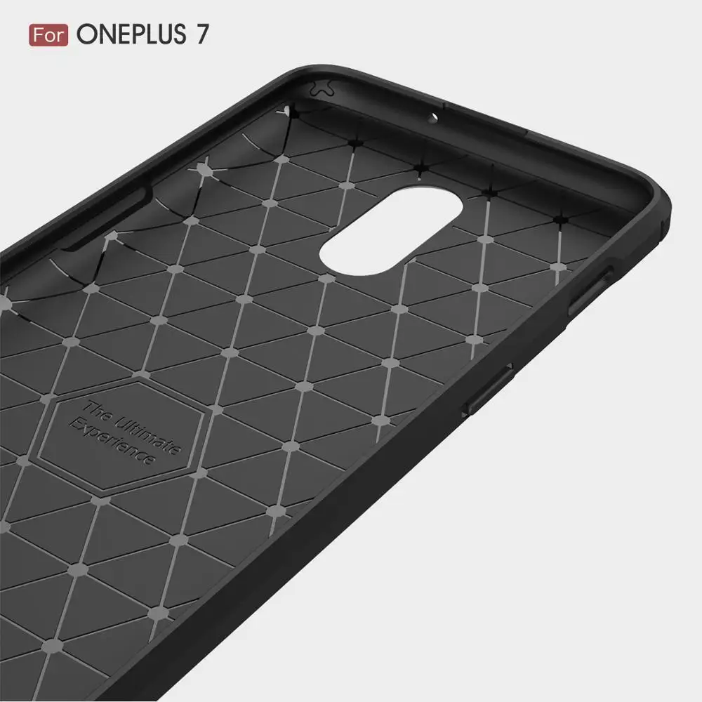 GKK for Oneplus 7 pro Case Soft Silicon Back Cover Original Carbon Fiber Fitted TPU Shockproof Pro phone case |