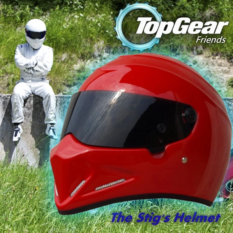 Для TopGear шлем Стига Capacete Casco De Collectable как Симпсон-красный или зеленый шлем со многими стилями козырьков/ Stig