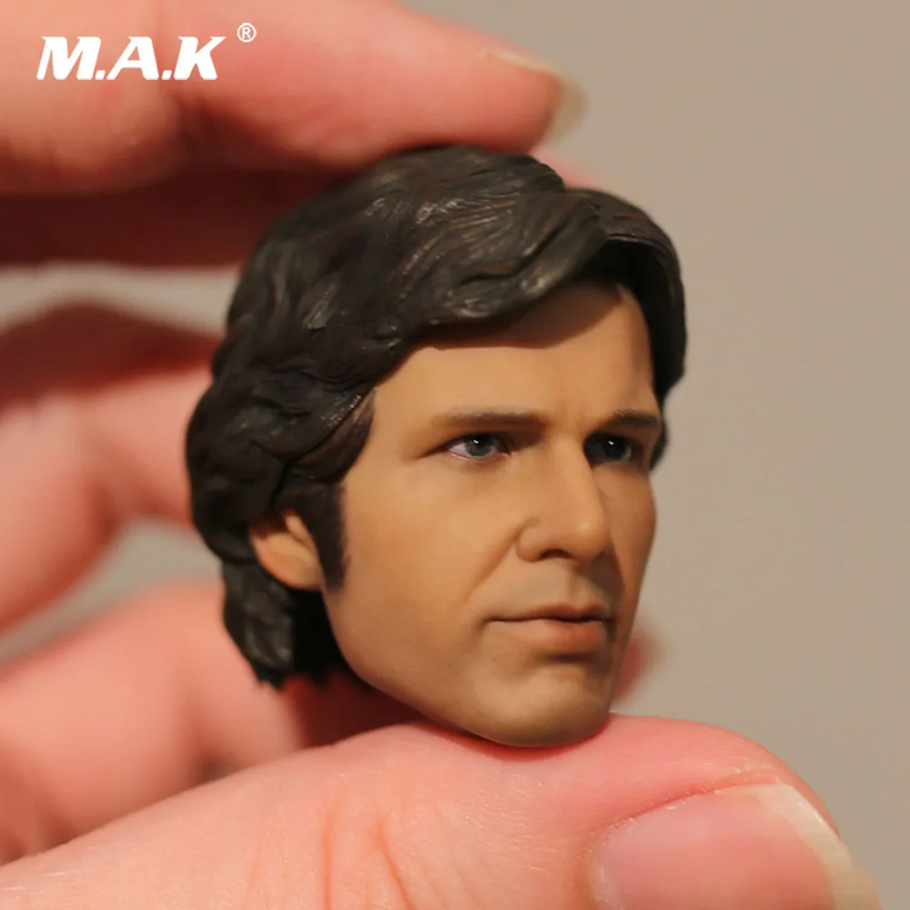 

In Stock 1/6 Scale Male Head Sculpt New Hope Harrison Ford Figure Accessory Model for 12'' Action Figure Body