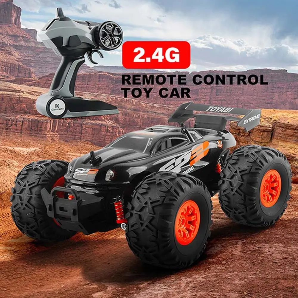 Радиоуправляемая машина 2,4G 1/18 Monster Truck, машинка с дистанционным управлением, игрушки с управлением, модель внедорожника, грузовик 15 км/ч, Радиоуправляемая машинка, игрушечные машинки