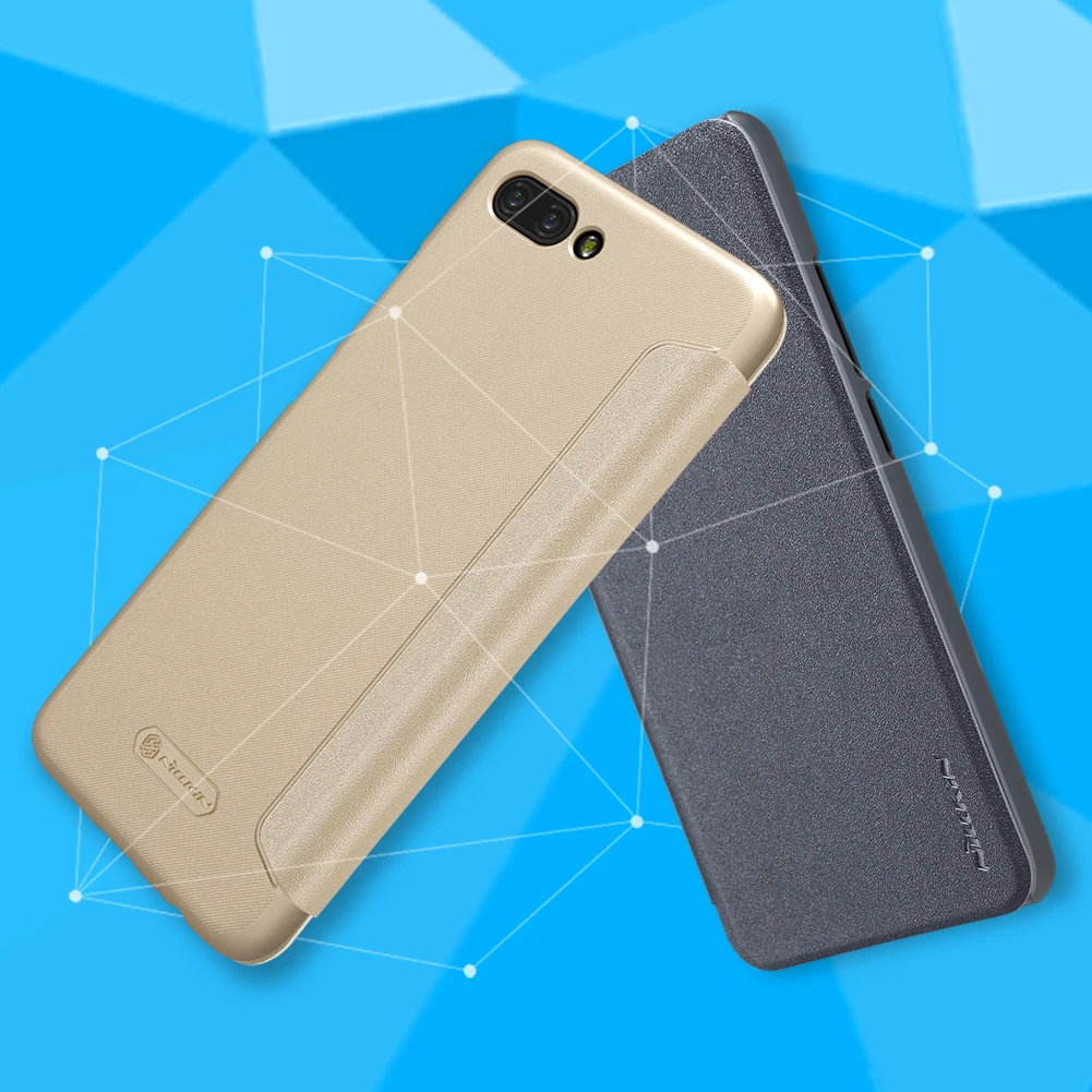 Чехол для Honor 10, чехол для huawei Honor 10, чехол Nillkin Sparkle Series, Жесткий Чехол-книжка из искусственной кожи