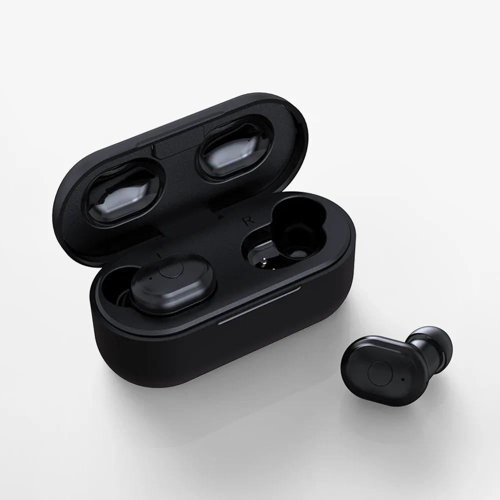 AUSDOM TW01 V5.0 мини TWS беспроводные Bluetooth наушники 20H время воспроизведения беспроводные наушники Bluetooth гарнитура с микрофоном для телефона - Цвет: Black..