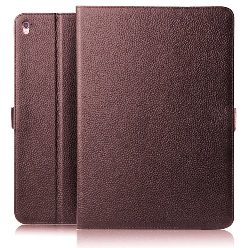 brown Чехол из воловьей для iPad Pro 9,7 дюйма натуральной кожи, защитный чехол для планшета Apple iPad Pro 9 7, защитный чехол - Цвет: brown