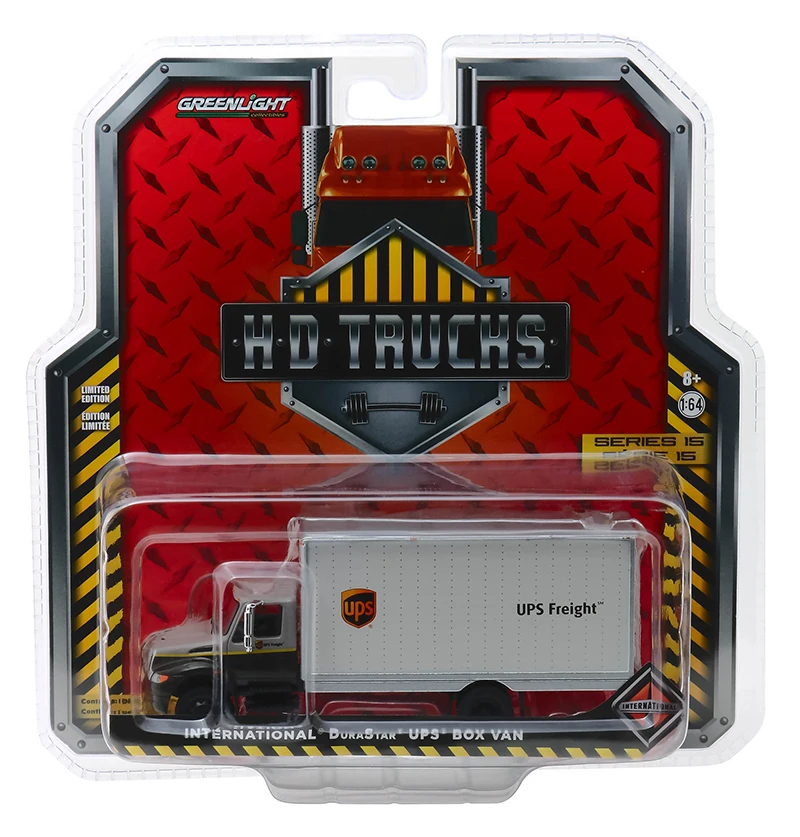 GreenLight 1:64 UPS фрахт 2013 международная коробка фургон игрушечный автомобиль из