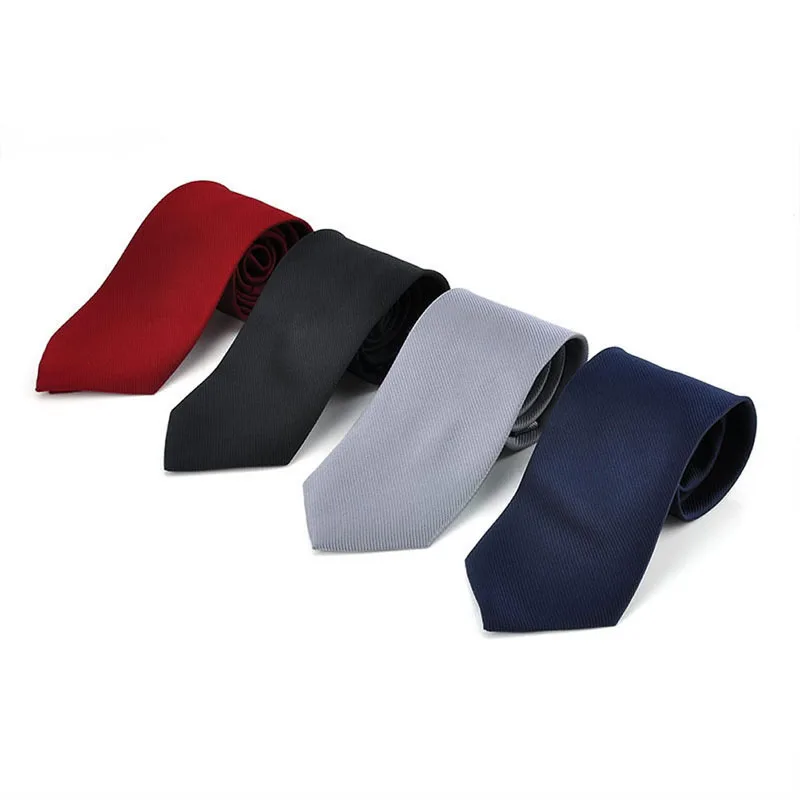 

Fashion Classic Solid Plain Tie Jacquard Woven Men's Silk Suits Ties Necktie F05
