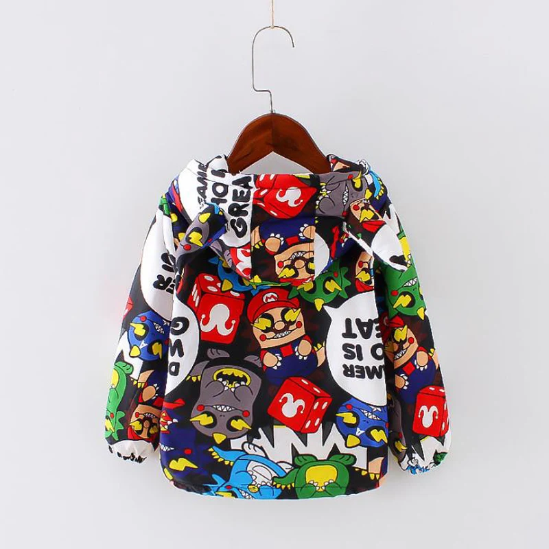 Детская куртка с капюшоном и принтом на возраст 3 года |